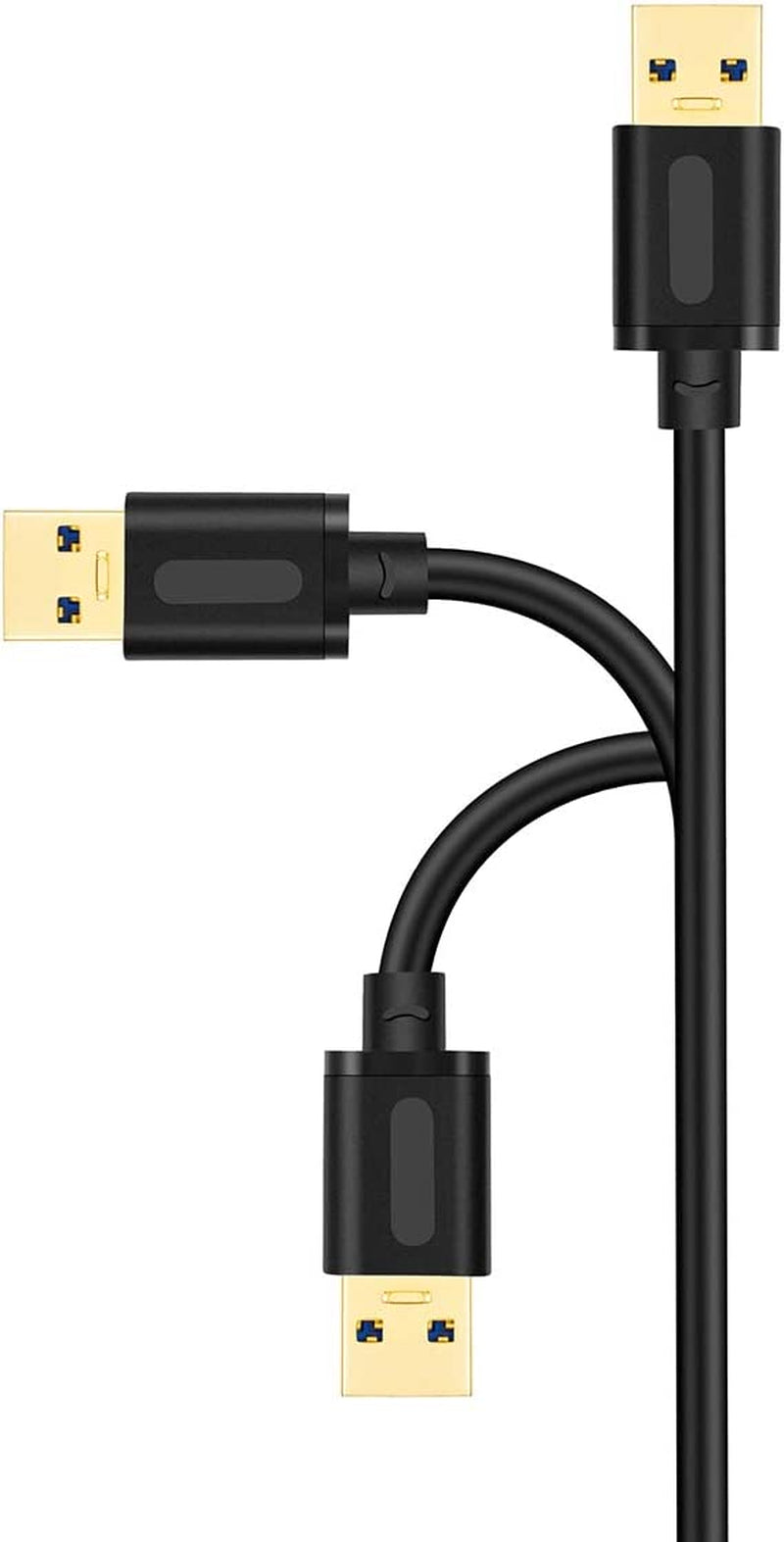 USB 3.0 Male to Male Cable 25Ft,Usb to USB Cable with Gold-Plated Connector for Hard Drive Enclosures, DVD Player, Laptop Cooler(25Ft/8M)