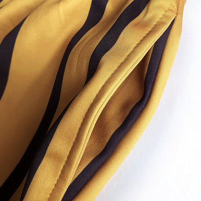 Striped Printed Stretch Flat Front Men Pants Casual,Men'S Straight-Fit Stripe Dress Pants,Mens Elastic Waist Pants Pinstripe Trousers Sweatpants High Waist Pants Yellow